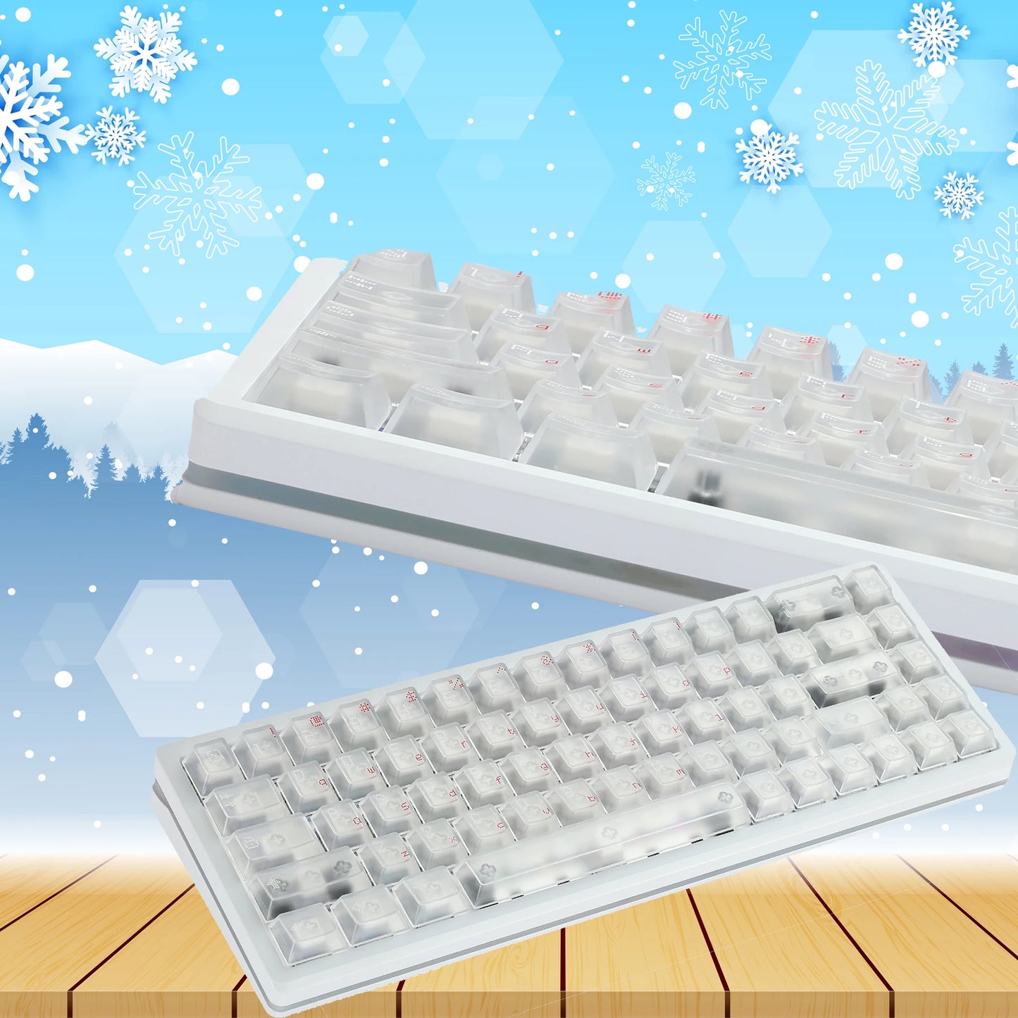 Everglide AE68 Pro Gaming Keyboard 8000Hz Polling Rate High Performance 0.001mm Rapid Trigger ADC Direct Link Dual RGB Lamp