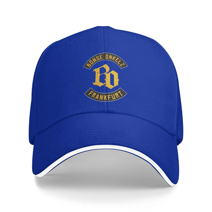 Golden BO Bohse onkelz Germany Band Hiking Baseball Caps Male  Unisex Peaked Cap Female Pool Party Coquette Hat