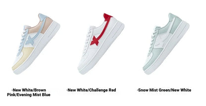 Zapatillas Xtep blancas para mujer 2026 primavera, parejas, versátiles, modernas, casuales, de suela gruesa con aumento de altura, calzado deportivo para mujer 874118319851