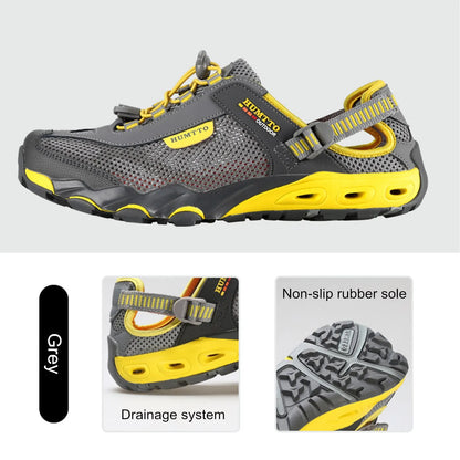 HUMTTO Summer Wading Hiking Shoes for Men Outdoor Men Sneakers Breathable Quick Drying Sports Trekking Beach Barefoot Men's Shoes