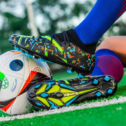 Chaussures de football professionnelles pour hommes, crampons de football pour gazon artificiel, chaussures de football pour jeunes, baskets antidérapantes pour hommes, Society Chuteira