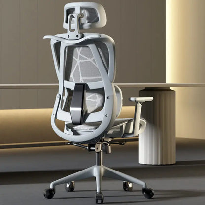 Chaise de bureau ergonomique confortable pour la maison, chaise de travail assise longue durée, chaise de bureau pour l'étude et l'e-sport