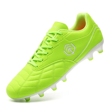 Men Long Spike Football Soccer Boots Outdoor Male Gym Training Sneakers Big Size Black White for Teenager Sports