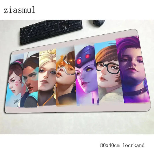 Overwatch Mouse Pad 800x400x3mm Mats Best Seller Computer Mouse Mat Gaming Accessories Large Mousepad Keyboard Games PC Gamer