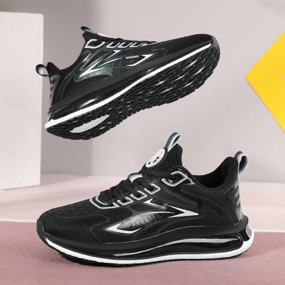 Baskets d'extérieur pour hommes, chaussures de course respirantes et antidérapantes à coussin d'air, de Jogging, de Sport, légères, décontractées
