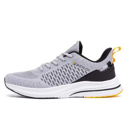Baasploa Men Running Shoes Brand Male Designer Mesh Casual Sneakers Lightweight Lace-Up New Male Outdoor Sports Tennis Shoe