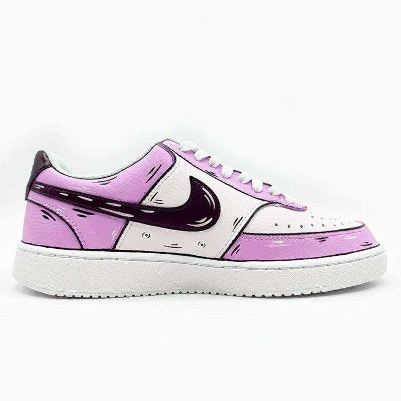 Custom Sneakers NIKE COURT VISION  Messy Line Design Wild Romantic Dream Comic Pattern Couple Matching Shoes Unisex retro shoes