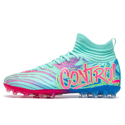 Chaussures de football originales pour hommes, baskets de sport décontractées pour enfants, chaussures de terrain en herbe unisexe pour garçons