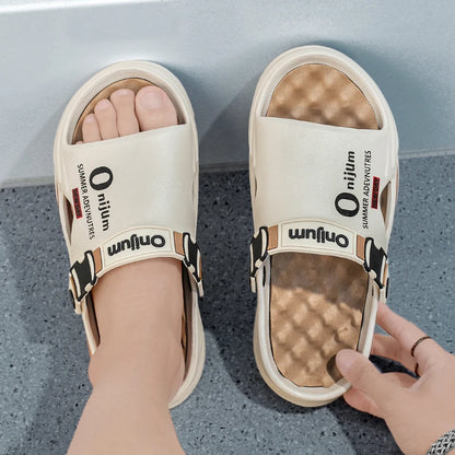 Pantoufles de Massage d'été pour hommes, sandales d'extérieur, plage, diapositives d'intérieur confortables, sabots d'eau, chaussures décontractées, pantoufles de maison pour hommes et femmes