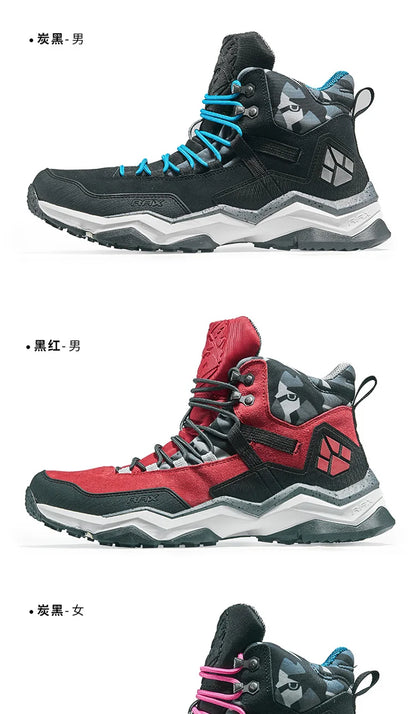RAX Women Hiking Boots Waterproof Trekking Shoes Lightweight Mountain Climbing Boots Antislip Outdoor Sports Shoes Tourism