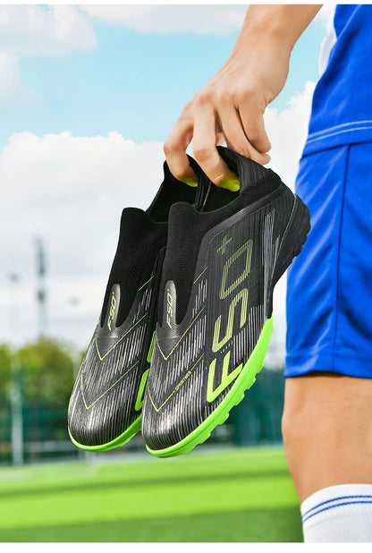 New Men Football Boots Match Grass Cleats High-quality Soccer Shoes Futsal Sneakers Non-Slip Indoor Hot-selling High-top Outdoor