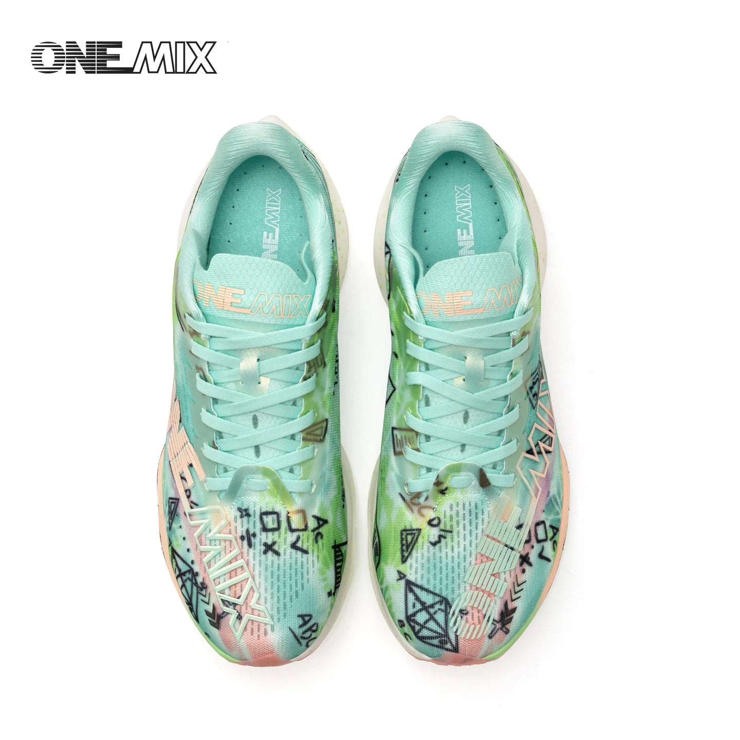 ONEMIX-Nylon Carbon Board Marathon Running Racing Shoes, Professional Stable Support, Shock-relief, Ultra-light Rebound Sneaker