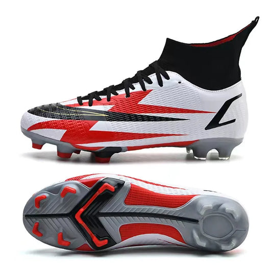2025 New Long Nail Large Size Football Shoes Teenager Ankle Anti-slip Training Latest Sneakers FG/TF Soccer Shoes