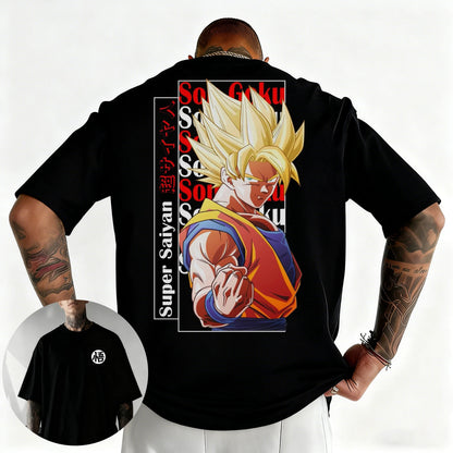 Pánske tričko s potlačou z japonského anime Dragon Ball, Majin Buu, chlapčenské, detské, Harajuku, s krátkym rukávom, detské tričko Goku, letné oblečenie