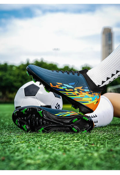Casual Comfortable Men Sports Shoes Soccer Shoes Men Anti-slip Outdoor Grass Training Breathable Lace-up Football Boots