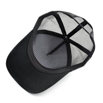 Modische Trucker-Caps mit besticktem Ziegen-Patch, Vier-Jahreszeiten-Snapback-Baseballcap für Herren und Damen, verstellbare Schirmmütze