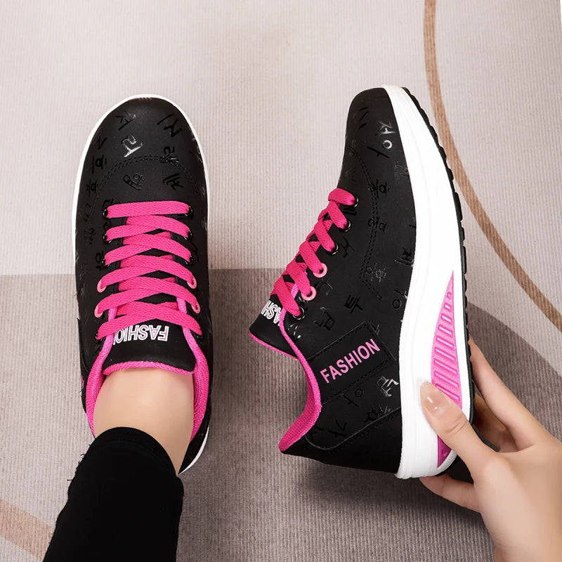 Women’s Sneakers Fashion Women’s Vulcanized Shoes High-Quality Flats Shoes for Women Walking Platform Plus Size Zapatillas Mujer