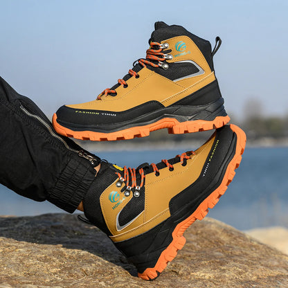 Chaussures de sécurité à embout en acier pour hommes, bottes de travail anti-perforation, chaussures de protection antidérapantes, chaussures de sport pour hommes