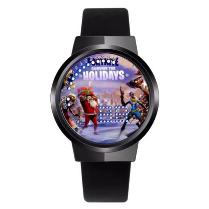 Orologio Fortnite Cute Fashion Cartoon personalizzato Kawaii Touch con luce notturna LED, orologio elettronico per studenti, regalo per amici