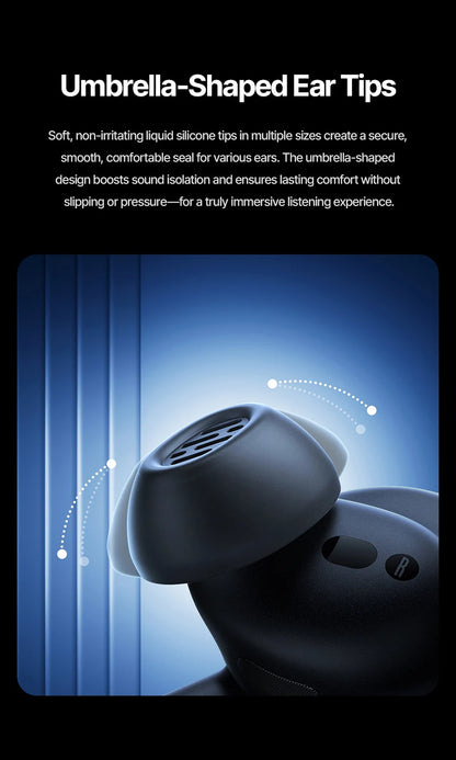 Baseus Inspire XP1 -50dB Adaptive ANC Wireless Earbuds Bluetooth 6.1 Dolby Audio 6 Mic ENC Wireless Earphones bud Sound by Bose