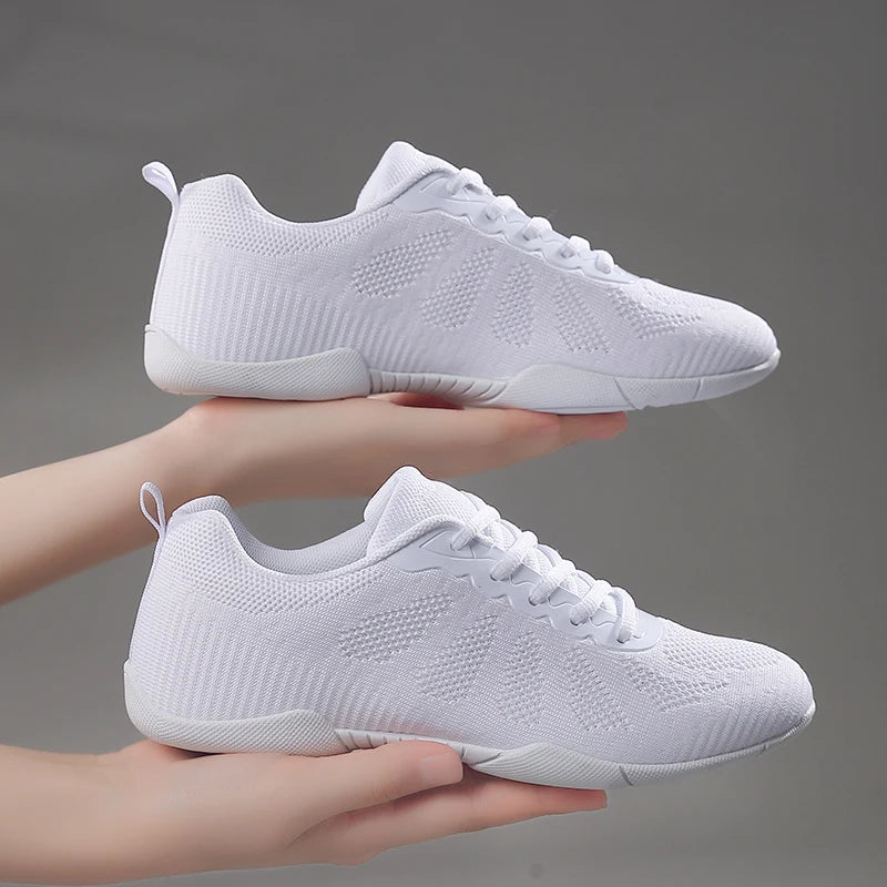 Marwoo Girls White Cheer Dance Sneakers Kids Lightweight Cheerleading Training Walking Tennis Womens Fashion Sports Shoes 2316
