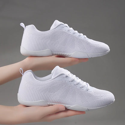 Marwoo Girls White Cheer Dance Sneakers Kids Lightweight Cheerleading Training Walking Tennis Womens Fashion Sports Shoes 2316