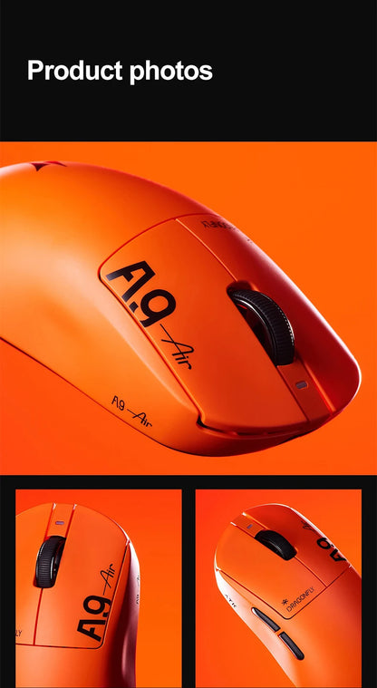 Mouse da gaming wireless ATK Dragonfly A9 Ultimate A9 Air PAW3950 ultraleggero ergonomico per e-sport FPS Gamer CSGO A9 Ultra