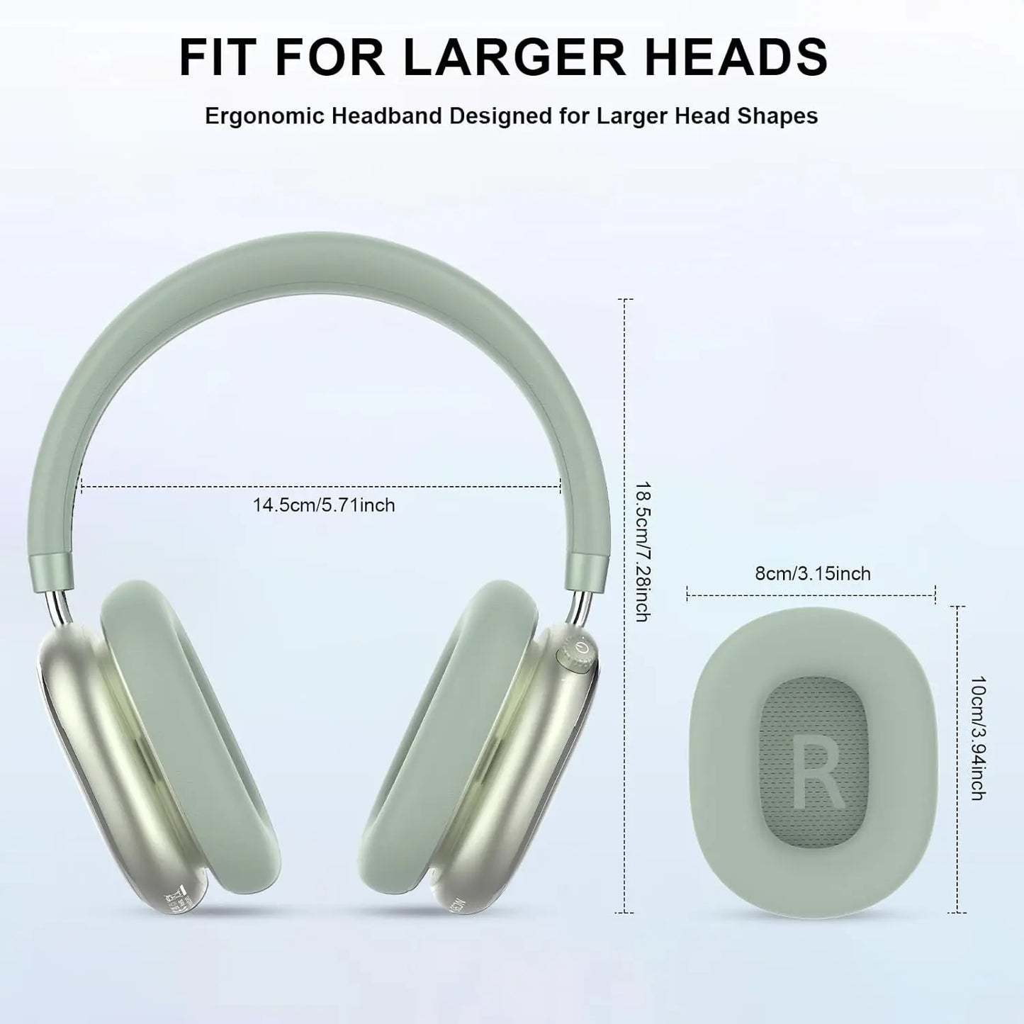 Hybrid Active Noise Cancelling Headphones with Knob Control 65H Playtime Over Ear Headphones Wireless Bluetooth 6.0 Hi-Res Audio
