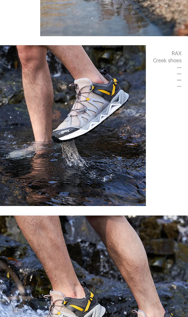 RAX Upstreams Aqua Shoes for Man Outdoor Sports Sneakers for Male Outdoor Summer Beach Sandals Fishing Shoes  Swimming Shoes
