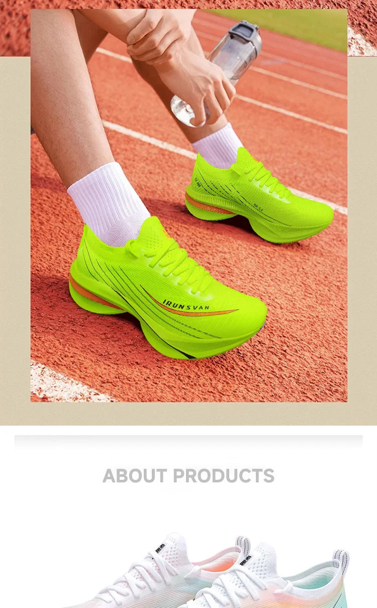 IRUNSVAN Rehuo 2.0PRO Full Length T800 Carbon Plate Running Shoes Marathon Professional Training, Men's 24098