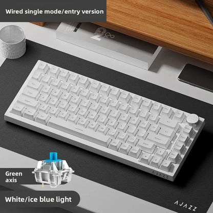 Ajazz AK820/AK820Pro gaming mechanical keyboard Bluetooth 5.1/Wireless/wired custom keyboard with heat exchange sealed button