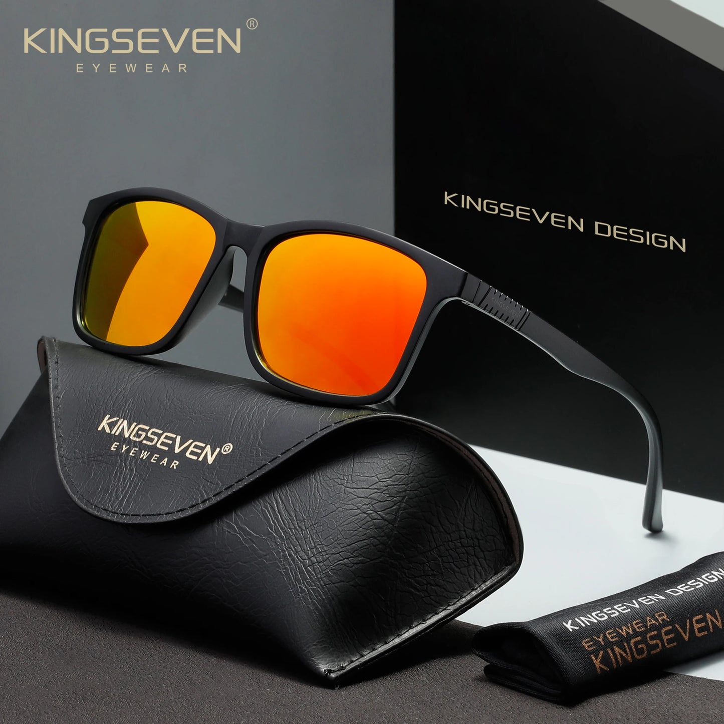 KINGSEVEN Sunglasses Men Women Polarized UV400 Driving Anti-glare Fashion Glasses Outdoor Sports Causal Driving Eyewear Frames