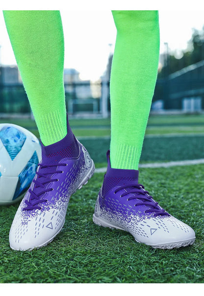 Teenage Adult Football Shoes New Fashion Large Size Sneaker Outdoor Professional Competition Training Football Footwear 31-48