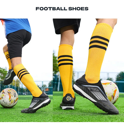 New Men's Soccer Shoes Grass Adult Football Boots FG Ultralight Sport Indoor Cleats Non-Slip Turf Futsal Comfortable  Sneakers