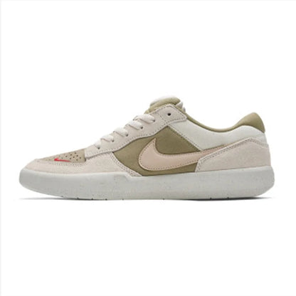 Nike Sb Force 58 Unisex Comfortable Versatile Durable Breathable Low-Top Sneakers White and Green Dv5477-106