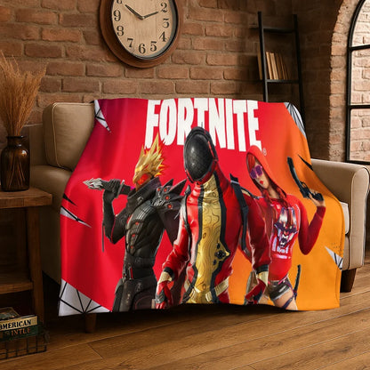 Crtić F-Fortnite igračka gamerska flanelska deka, mekana i topla deka za spavaću sobu, dnevni boravak, krevet, putovanja, kampiranje, piknik, poklon