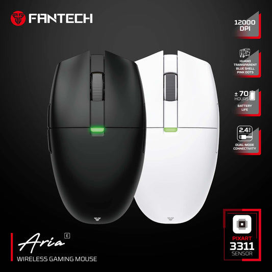 FANTECH Aria XD7E 2.4G Wireless Gaming Mouse PixArt 3311 1000Hz 59g Lightweight Gamer Mice  For PC Laptop