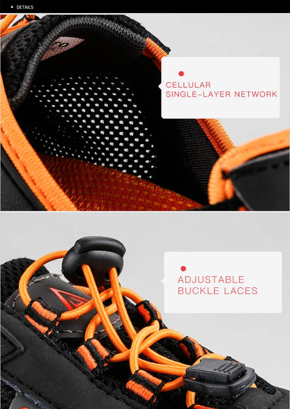 HUMTTO Summer Wading Hiking Shoes for Men Outdoor Men Sneakers Breathable Quick Drying Sports Trekking Beach Barefoot Men's Shoes