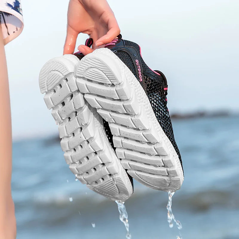 Men Women Quick-Dry Wading Shoes Water Shoes Breathable AquaIn Upstream Antiskid Outdoor Sports Wearproof Beach Sneakers 39-46