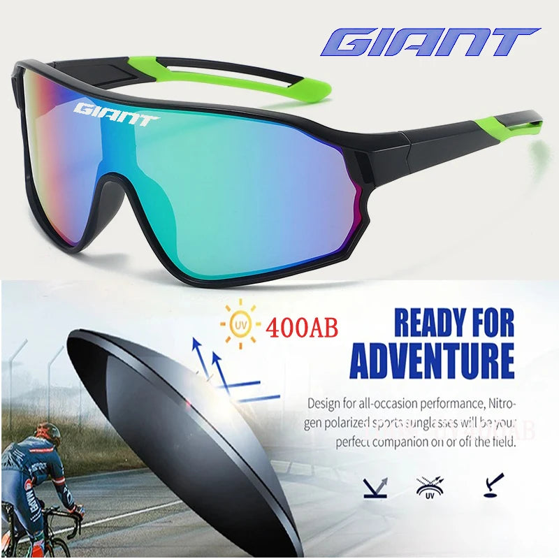 Okulary rowerowe GIANT dla mężczyzn i kobiet, UV400, z soczewkami HD REVO zapobiegającymi parowaniu, certyfikowane zgodnie z normami CE/ANSI, w stylu Cateye, do rowerów MTB i szosowych