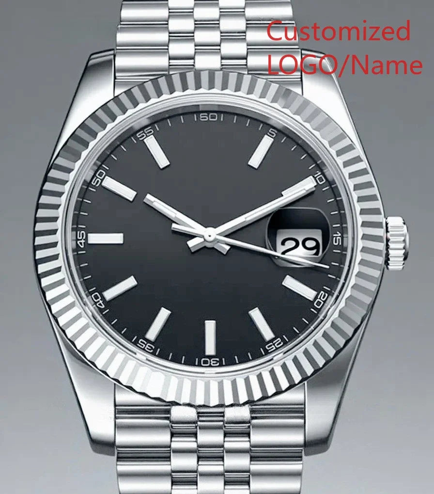 A989 Store Customized Watch Men's Women Automatic Mechanical Watch 36mm 40mm 904L Stainless Steel Black Blue