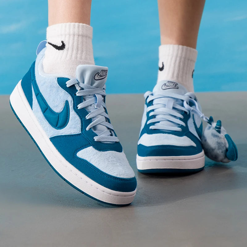 Nike Women's Shoes Court Borough Low (Gs) Sports Shoes, Fashionable and Comfortable Low-Top Sneakers, Wear-Resistant Casual Shoes Im7167-441