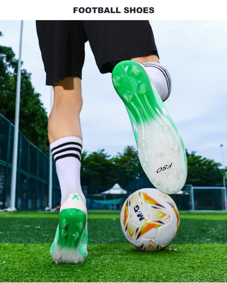 Fodboldstøvler til mænd – Fodboldsko i høj kvalitet – Sneakers – Til kampe – Indendørs – Skridsikre – Græsstøvler – Højt skaft – Futsal – Bestselgere – Udendørs