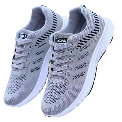 Lässige Herren-Laufschuhe mit rutschfestem Outdoor-Design – graue flache Sportschuhe – schwarze modische, preisgünstige Herrenschuhe