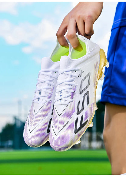 New Men Football Boots Match Cleats High-quality Futsal Indoor Sneakers Non-Slip Grass Soccer Shoes Hot-selling High-top Outdoor