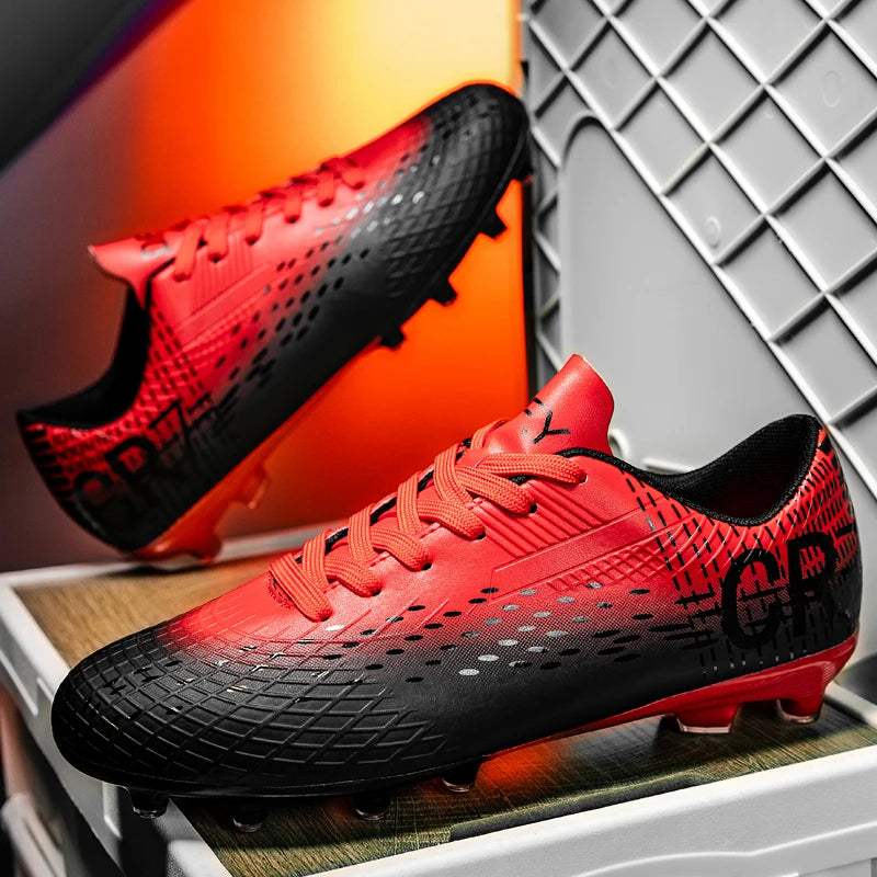 Chaussures de football professionnelles pour hommes, originales, résistantes, confortables, à crampons longs, pour le sport rapide