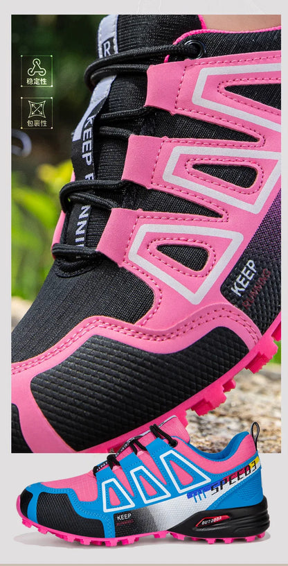 Pánské turistické boty, outdoorové sportovní boty, turistické boty se šněrováním, dámské turistické sportovní boty, protiskluzové lovecké taktické sportovní boty