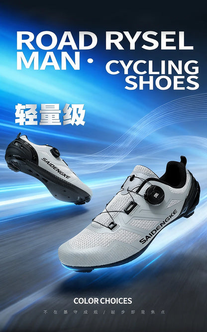 Sapatilhas de Ciclismo Unissexo Novas Profissionais Leves Luxyry Originais para Estrada em Borracha MTB Corrida Bicicleta Moda Bike Street Sports