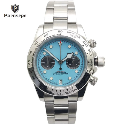 VK64 Men’s Chronograph Watch  Sapphire Crystal AR Glass, 5 Bar Waterproof Quartz Sports Watch