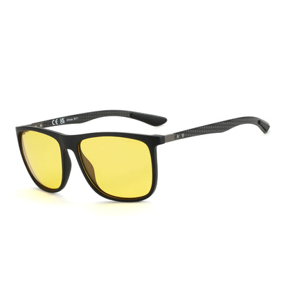 ZENOTTIC New Square Polarized Sunglasses for Men Ultralight Carbon Fiber Sun Glasses Driving Fishing Golf Sport UV400 Protection